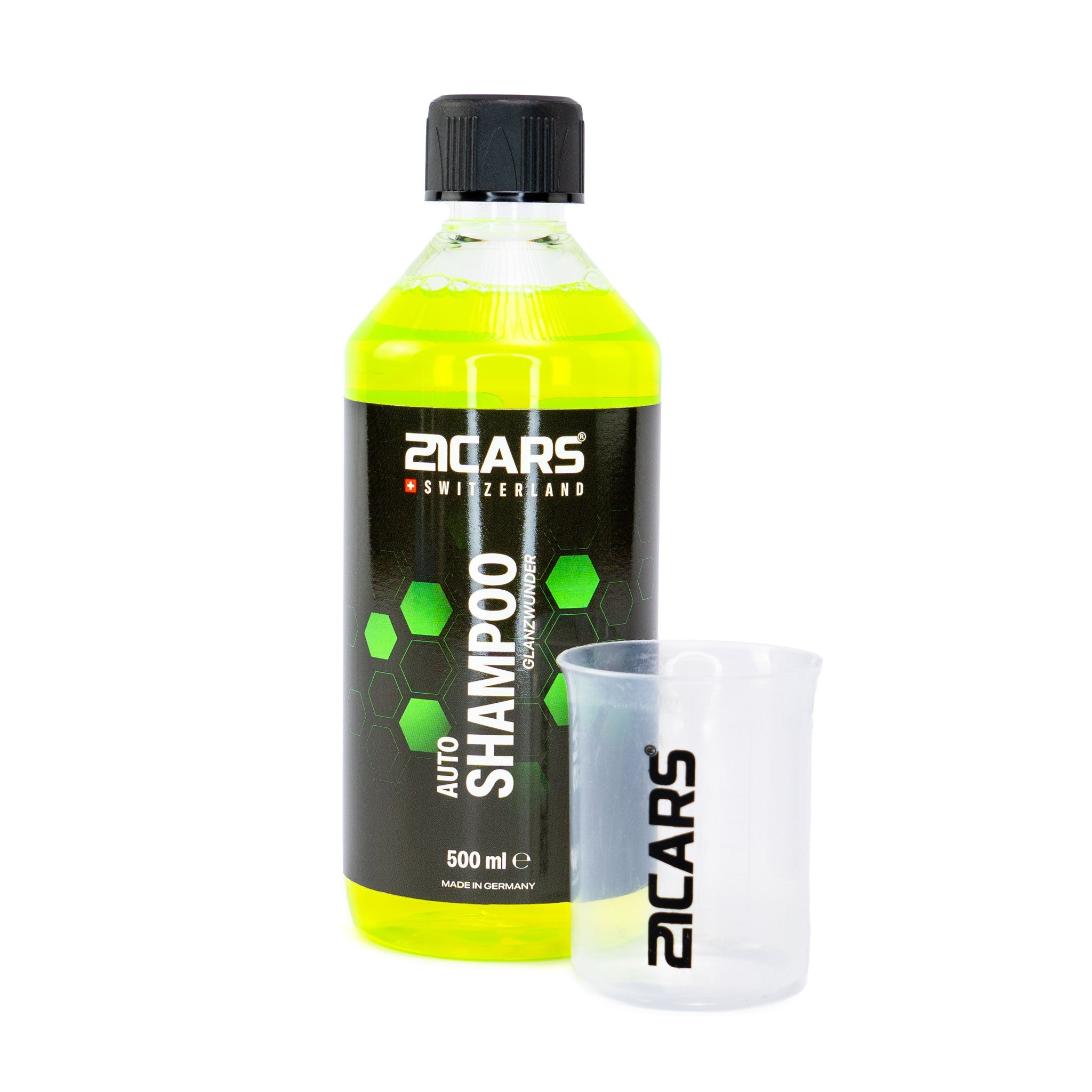 21CARS® shampooing pour voiture transparent brillant 0,5 litre | Ensemble de chaux