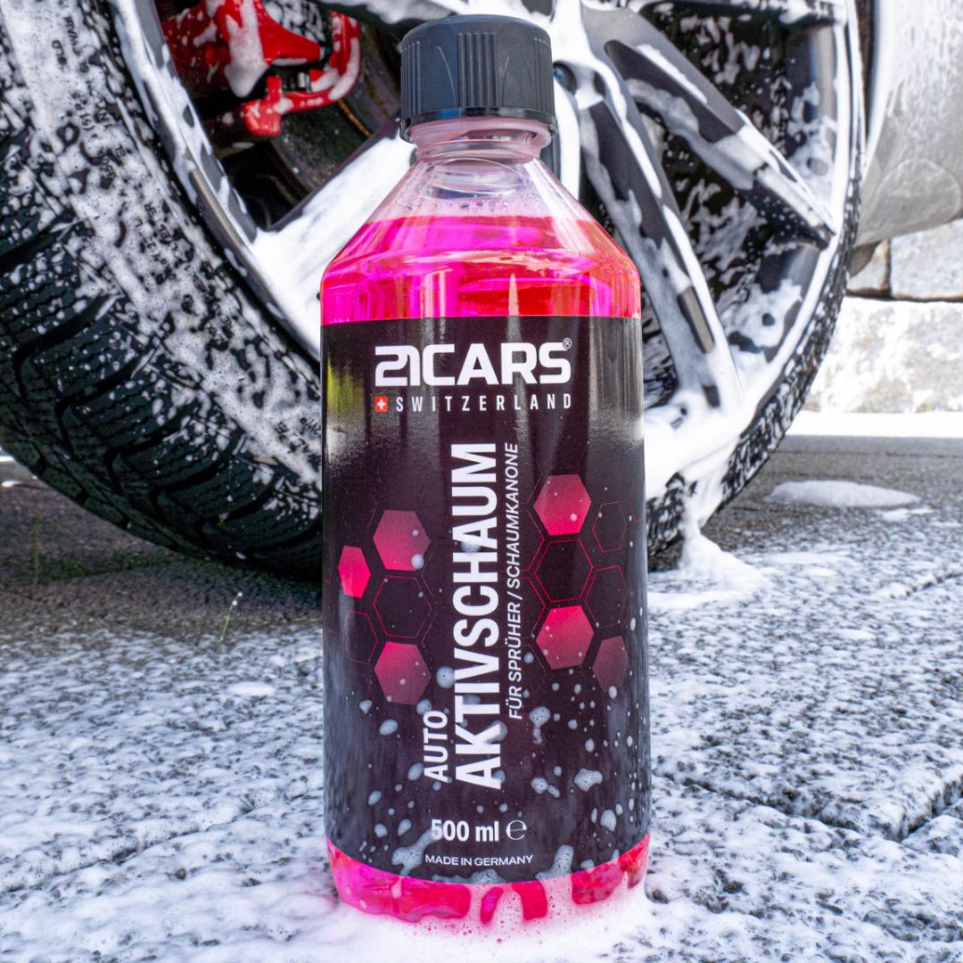 Nettoyant à mousse active 21CARS® 0,5 litre | Parfum framboise