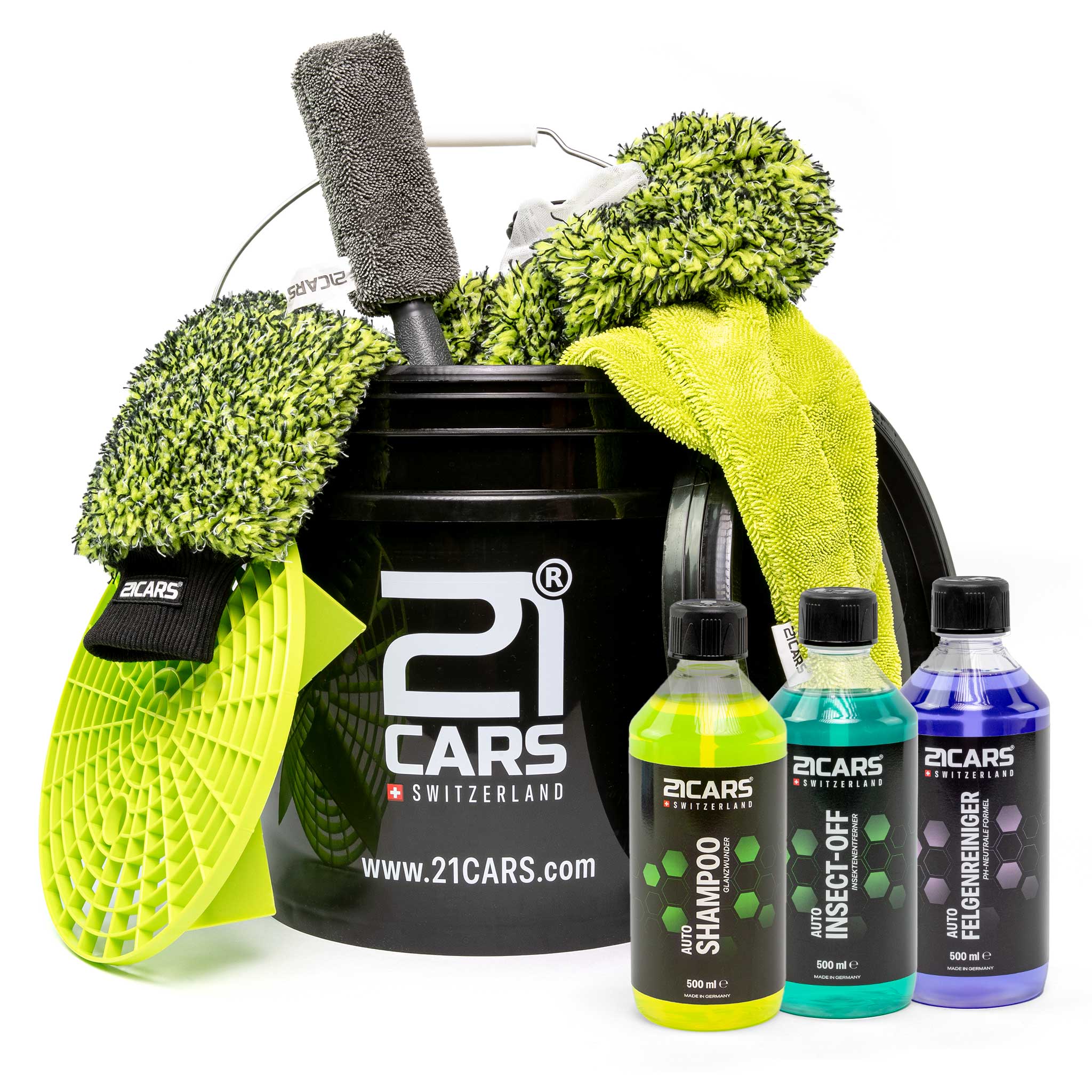 21CARS® car wash set | BLACK EDITION 