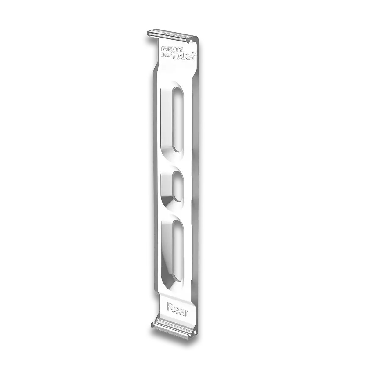21CARS Ersatzteile Twenty One Cars Klick Kennzeichenhalter Nummernschild Halterung Hinten Hochformat Transparent