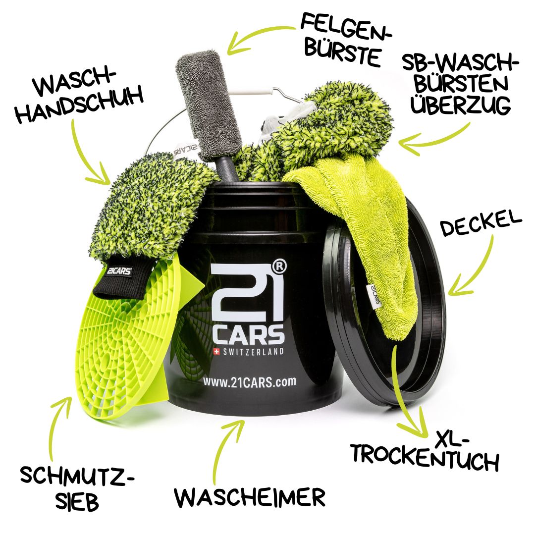 21CARS® Autowaschset | BLACK EDITION