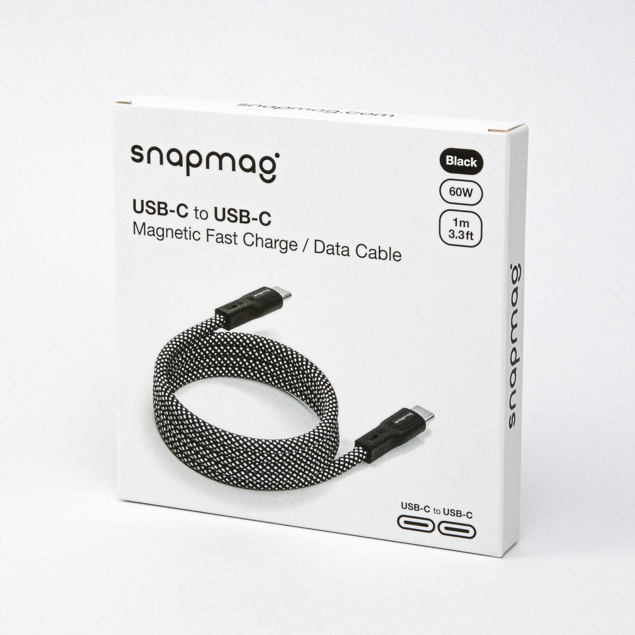 Magnetisches USB-C - USB-C | iPhone 15, Android 1.0m | Alle Typ C Geräte - snapmag